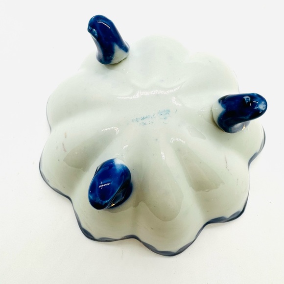 Vintage Hand Painted Gilded Bowl - Picture 5 of 13